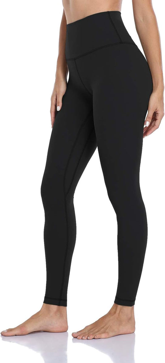 HeyNuts Essential Full Length Yoga Leggings, Women's High Waisted Workout Compression Pants 28''